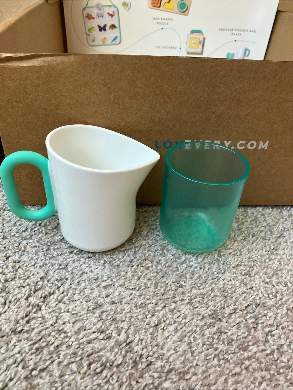 Lovevery Grooved Pitcher And Glass The Realist Playkit